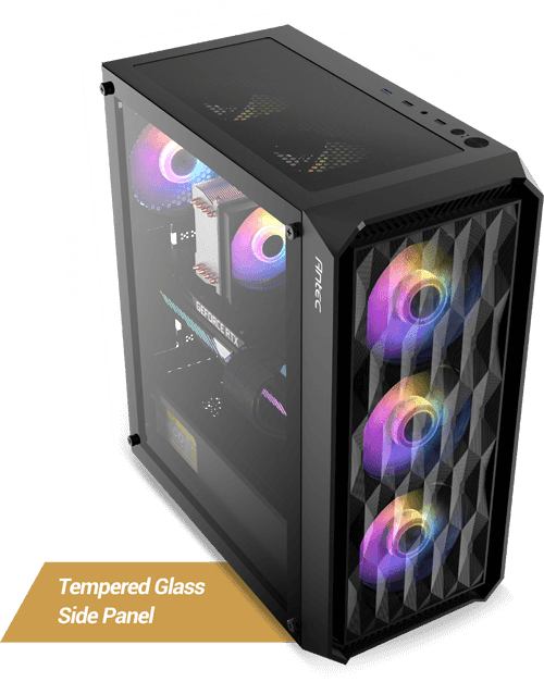Kuro Value Series Gaming PC - Intel 12th Gen Core i7 12700F, AMD Radeon RX 6600 8GB Graphics, 16GB RAM, 500GB NVMe M.2 SSD, WiFi