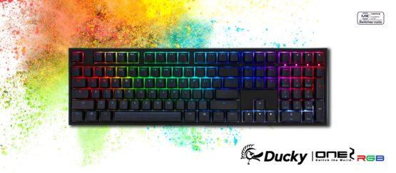 Ducky One 2 RGB Mechanical Keyboard with Cherry MX Blue Key Switches