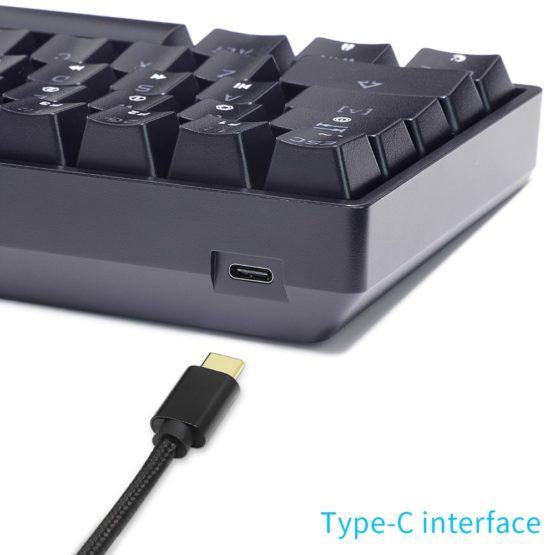 SK61 White – RGB Mechanical Keyboard with Gateron Optical Red Key Switches