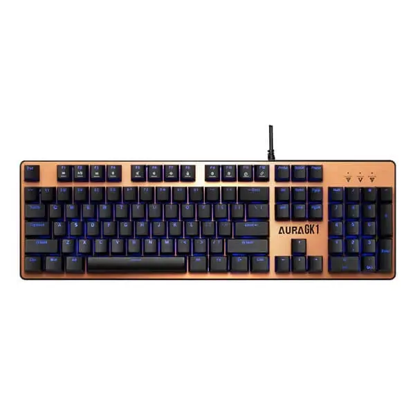 Gamdias Aura GK1 Tactile Red Switches Mechanical Gaming Keyboard (Bronze)