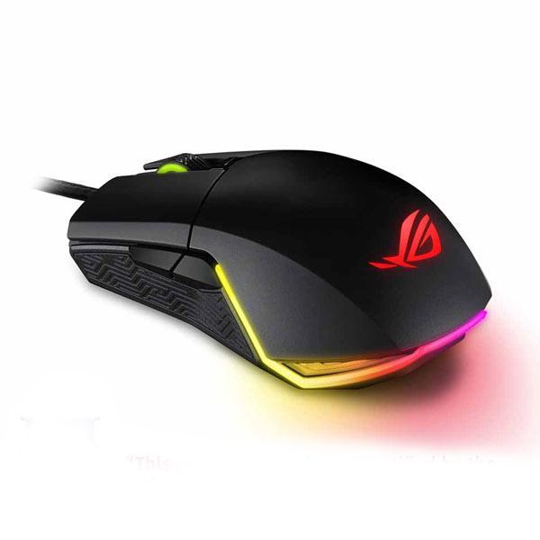 Asus ROG Pugio Ergonomic Ambidextrous Wired Gaming Mouse (7200 DPI, Omron Switches, Optical Sensor, AURA RGB Lighting)