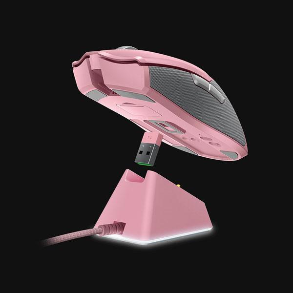 Razer Viper Ultimate Wireless Gaming Mouse With Charging Dock (20000 DPI, Optical Sensor, RGB Chroma Lighting, Quartz)