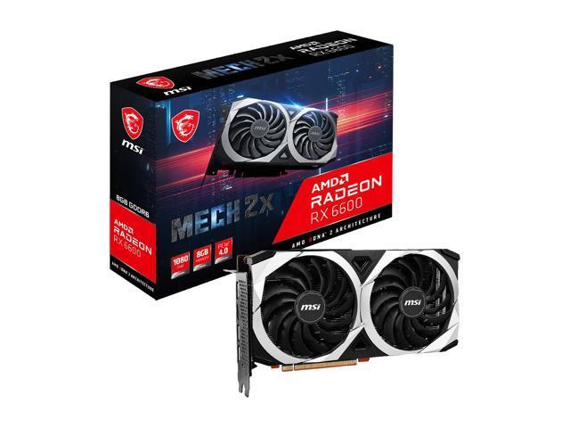 MSI Mech AMD Radeon RX 6600 8GB PCI Express 4.0 Video Card Gaming Graphics Card