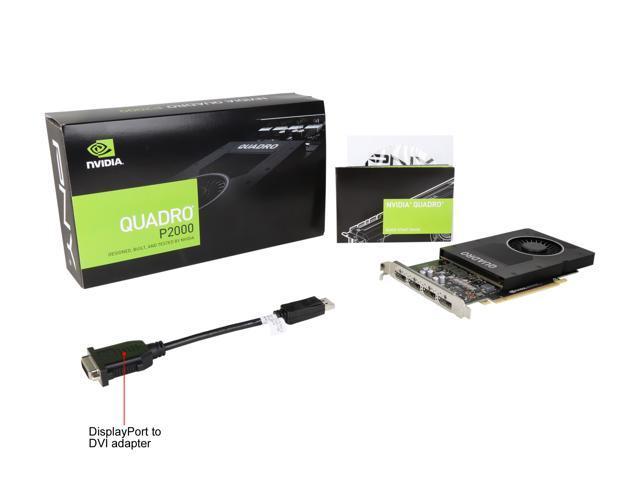 PNY Quadro P2000 VCQP2000-PB 5GB 160-bit GDDR5 PCI Express 3.0 x16 Video Cards - Workstation