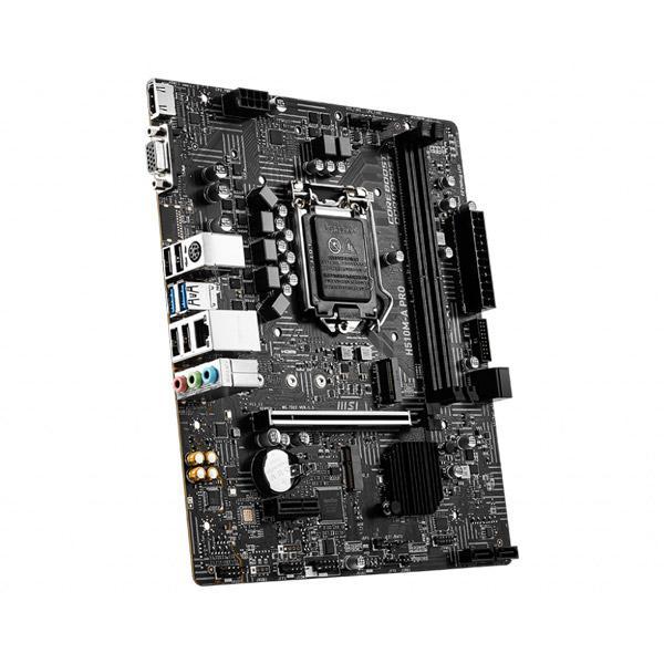 MSI H510M-A PRO Motherboard, Micro-ATX - Supports Intel Core 11th Gen Processors, LGA 1200-2 x DIMMs (3200MHz), 1 x PCIe 4.0 x16, 1 x M.2 Gen3, USB 3.2 Gen1, 1G LAN, HDMI