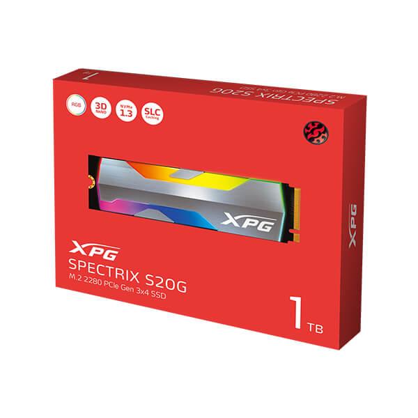 Adata XPG SPECTRIX S20G RGB 1TB PCIE GEN 3 M.2 NVME SSD