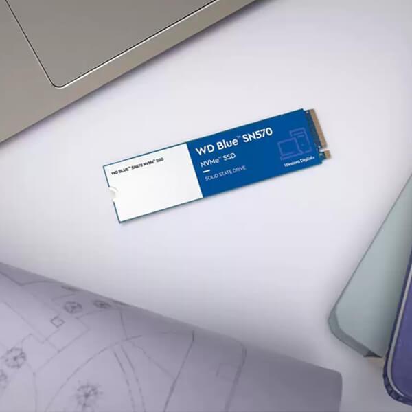 Western Digital Blue SN570 NVMe 500GB SSD M.2 2280 Upto 3,500 MB/s Read, with Free 1 Month Adobe Creative Cloud Subscription (WDS500G3B0C)